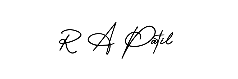 Best and Professional Signature Style for R A Patil. AmerikaSignatureDemo-Regular Best Signature Style Collection. R A Patil signature style 3 images and pictures png