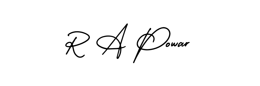 This is the best signature style for the R A Powar name. Also you like these signature font (AmerikaSignatureDemo-Regular). Mix name signature. R A Powar signature style 3 images and pictures png