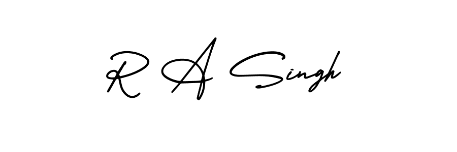 Also You can easily find your signature by using the search form. We will create R A Singh name handwritten signature images for you free of cost using AmerikaSignatureDemo-Regular sign style. R A Singh signature style 3 images and pictures png