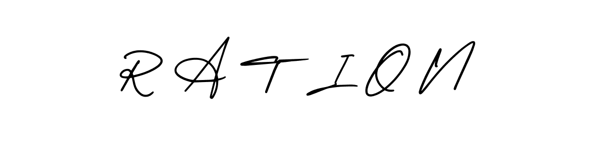Also You can easily find your signature by using the search form. We will create R A T  I O N name handwritten signature images for you free of cost using AmerikaSignatureDemo-Regular sign style. R A T  I O N signature style 3 images and pictures png