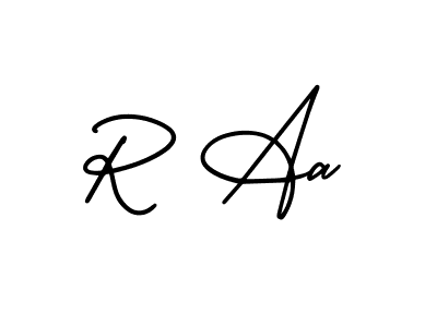 How to Draw R Aa signature style? AmerikaSignatureDemo-Regular is a latest design signature styles for name R Aa. R Aa signature style 3 images and pictures png