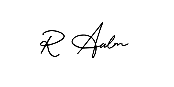 if you are searching for the best signature style for your name R Aalm. so please give up your signature search. here we have designed multiple signature styles  using AmerikaSignatureDemo-Regular. R Aalm signature style 3 images and pictures png