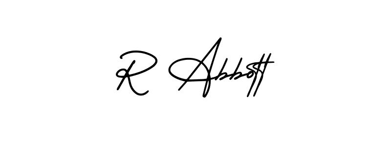 How to make R Abbott signature? AmerikaSignatureDemo-Regular is a professional autograph style. Create handwritten signature for R Abbott name. R Abbott signature style 3 images and pictures png