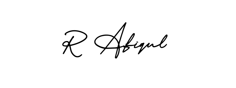How to make R Afiqul signature? AmerikaSignatureDemo-Regular is a professional autograph style. Create handwritten signature for R Afiqul name. R Afiqul signature style 3 images and pictures png
