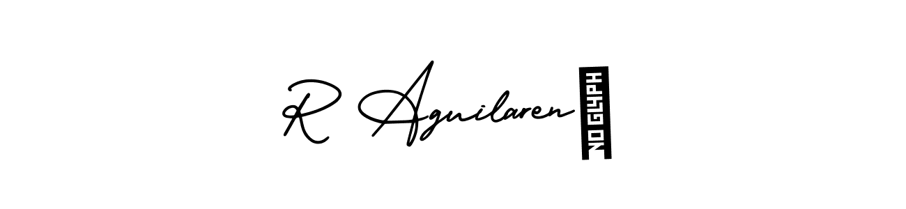 Also You can easily find your signature by using the search form. We will create R Aguilarené name handwritten signature images for you free of cost using AmerikaSignatureDemo-Regular sign style. R Aguilarené signature style 3 images and pictures png