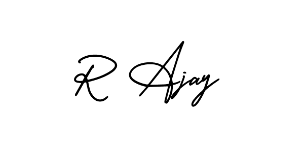 Best and Professional Signature Style for R Ajay. AmerikaSignatureDemo-Regular Best Signature Style Collection. R Ajay signature style 3 images and pictures png