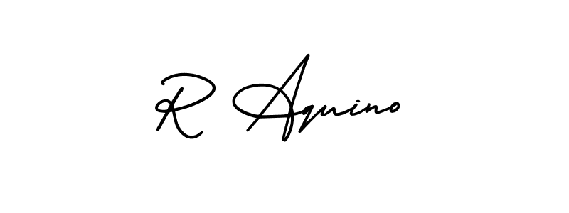 Best and Professional Signature Style for R Aquino. AmerikaSignatureDemo-Regular Best Signature Style Collection. R Aquino signature style 3 images and pictures png