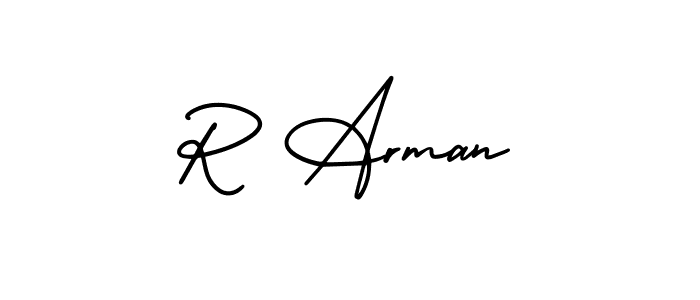 Also we have R Arman name is the best signature style. Create professional handwritten signature collection using AmerikaSignatureDemo-Regular autograph style. R Arman signature style 3 images and pictures png