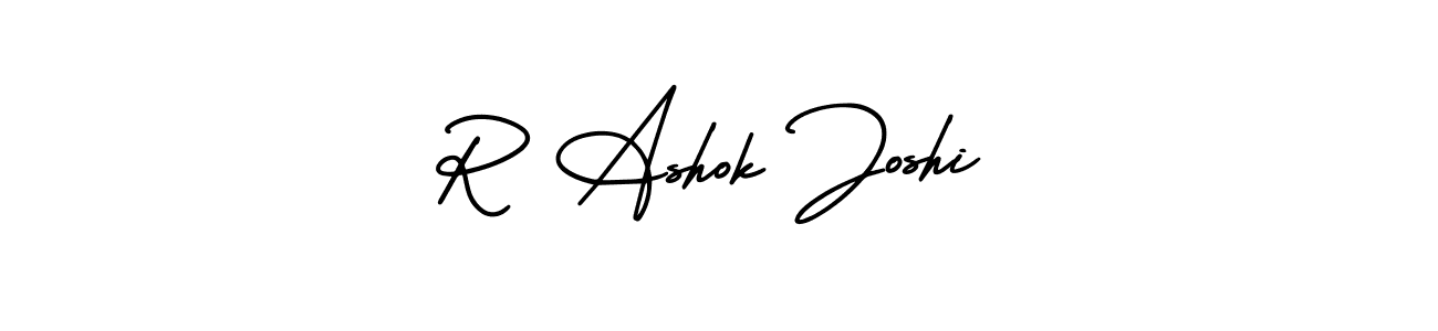 Make a short R Ashok Joshi signature style. Manage your documents anywhere anytime using AmerikaSignatureDemo-Regular. Create and add eSignatures, submit forms, share and send files easily. R Ashok Joshi signature style 3 images and pictures png