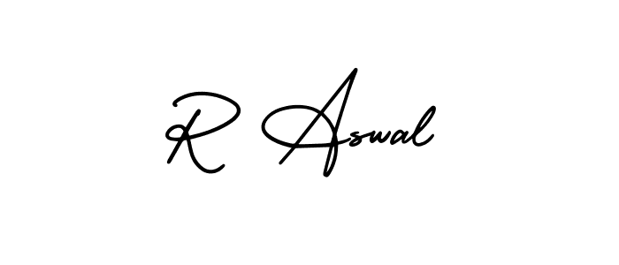 How to Draw R Aswal signature style? AmerikaSignatureDemo-Regular is a latest design signature styles for name R Aswal. R Aswal signature style 3 images and pictures png