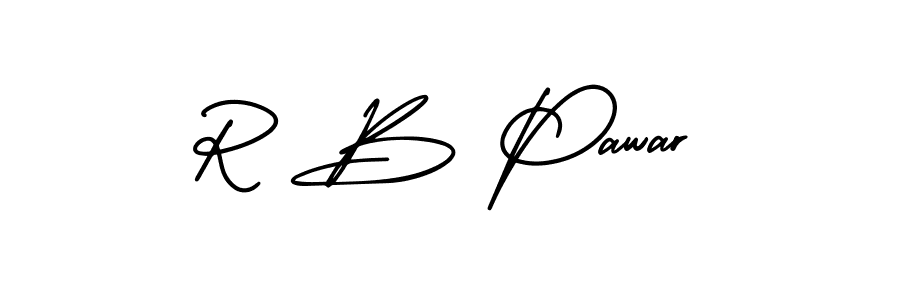 Design your own signature with our free online signature maker. With this signature software, you can create a handwritten (AmerikaSignatureDemo-Regular) signature for name R B Pawar. R B Pawar signature style 3 images and pictures png