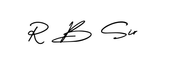 Make a beautiful signature design for name R B Sir. Use this online signature maker to create a handwritten signature for free. R B Sir signature style 3 images and pictures png