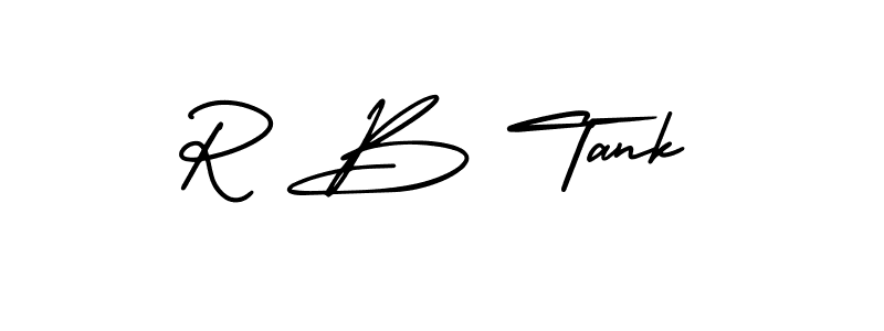 How to make R B Tank signature? AmerikaSignatureDemo-Regular is a professional autograph style. Create handwritten signature for R B Tank name. R B Tank signature style 3 images and pictures png