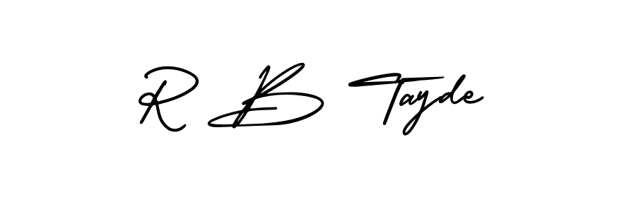 It looks lik you need a new signature style for name R B Tayde. Design unique handwritten (AmerikaSignatureDemo-Regular) signature with our free signature maker in just a few clicks. R B Tayde signature style 3 images and pictures png