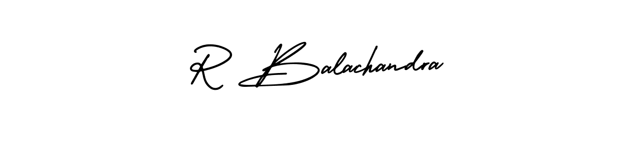 Make a beautiful signature design for name R Balachandra. With this signature (AmerikaSignatureDemo-Regular) style, you can create a handwritten signature for free. R Balachandra signature style 3 images and pictures png