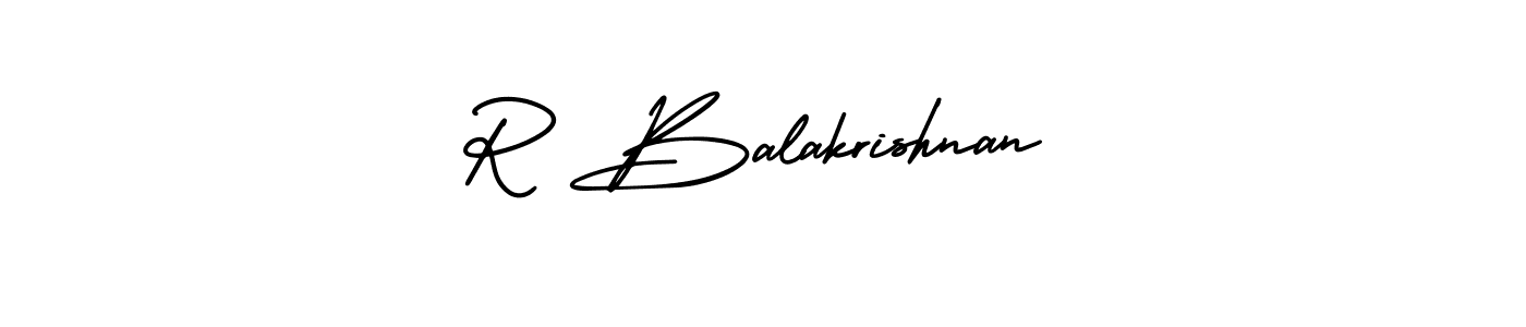 Also You can easily find your signature by using the search form. We will create R Balakrishnan name handwritten signature images for you free of cost using AmerikaSignatureDemo-Regular sign style. R Balakrishnan signature style 3 images and pictures png