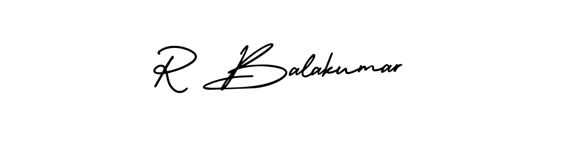 How to make R Balakumar signature? AmerikaSignatureDemo-Regular is a professional autograph style. Create handwritten signature for R Balakumar name. R Balakumar signature style 3 images and pictures png