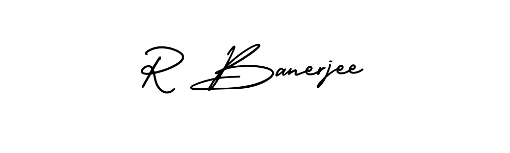 It looks lik you need a new signature style for name R Banerjee. Design unique handwritten (AmerikaSignatureDemo-Regular) signature with our free signature maker in just a few clicks. R Banerjee signature style 3 images and pictures png
