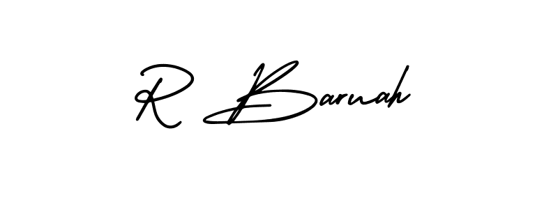 Also we have R Baruah name is the best signature style. Create professional handwritten signature collection using AmerikaSignatureDemo-Regular autograph style. R Baruah signature style 3 images and pictures png