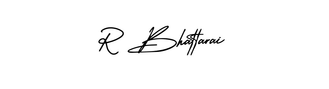 R Bhattarai stylish signature style. Best Handwritten Sign (AmerikaSignatureDemo-Regular) for my name. Handwritten Signature Collection Ideas for my name R Bhattarai. R Bhattarai signature style 3 images and pictures png