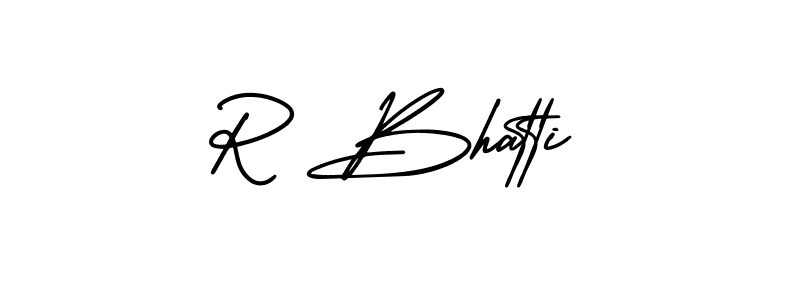 Make a beautiful signature design for name R Bhatti. With this signature (AmerikaSignatureDemo-Regular) style, you can create a handwritten signature for free. R Bhatti signature style 3 images and pictures png