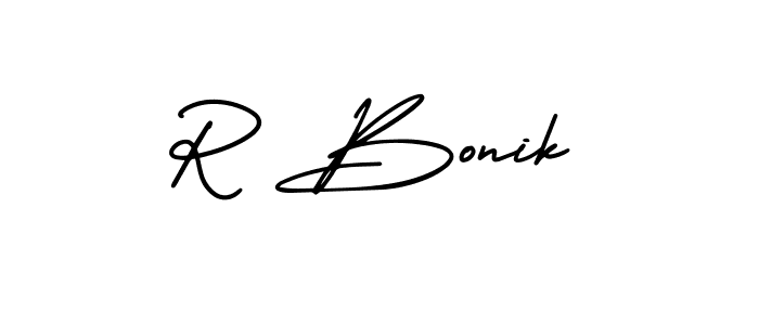 Once you've used our free online signature maker to create your best signature AmerikaSignatureDemo-Regular style, it's time to enjoy all of the benefits that R Bonik name signing documents. R Bonik signature style 3 images and pictures png