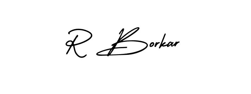 This is the best signature style for the R Borkar name. Also you like these signature font (AmerikaSignatureDemo-Regular). Mix name signature. R Borkar signature style 3 images and pictures png