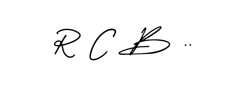 Create a beautiful signature design for name R C B ... With this signature (AmerikaSignatureDemo-Regular) fonts, you can make a handwritten signature for free. R C B .. signature style 3 images and pictures png