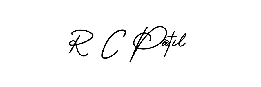 How to Draw R C Patil signature style? AmerikaSignatureDemo-Regular is a latest design signature styles for name R C Patil. R C Patil signature style 3 images and pictures png