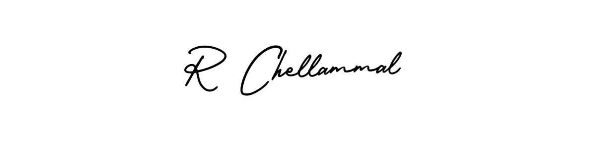 Similarly AmerikaSignatureDemo-Regular is the best handwritten signature design. Signature creator online .You can use it as an online autograph creator for name R Chellammal. R Chellammal signature style 3 images and pictures png