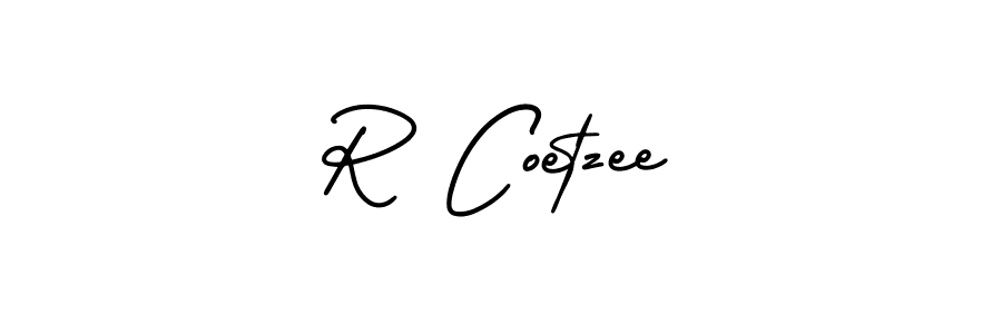 How to Draw R Coetzee signature style? AmerikaSignatureDemo-Regular is a latest design signature styles for name R Coetzee. R Coetzee signature style 3 images and pictures png