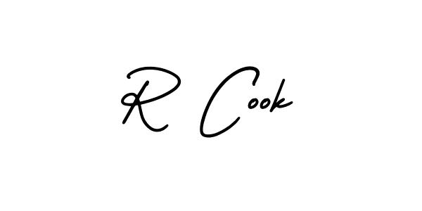 Create a beautiful signature design for name R Cook. With this signature (AmerikaSignatureDemo-Regular) fonts, you can make a handwritten signature for free. R Cook signature style 3 images and pictures png
