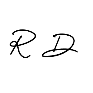 How to Draw R D signature style? AmerikaSignatureDemo-Regular is a latest design signature styles for name R D. R D signature style 3 images and pictures png