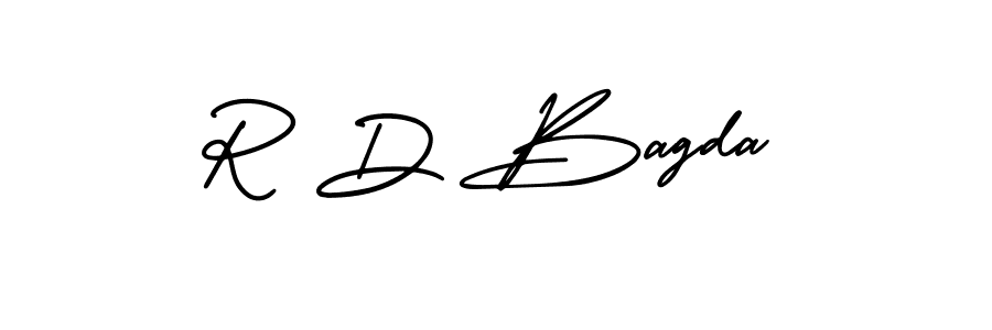 Here are the top 10 professional signature styles for the name R D Bagda. These are the best autograph styles you can use for your name. R D Bagda signature style 3 images and pictures png
