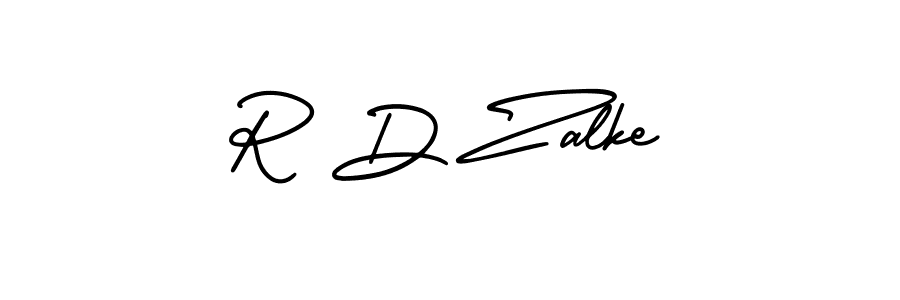 Also You can easily find your signature by using the search form. We will create R D Zalke name handwritten signature images for you free of cost using AmerikaSignatureDemo-Regular sign style. R D Zalke signature style 3 images and pictures png