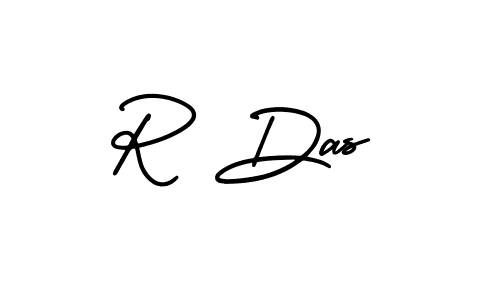 How to make R Das name signature. Use AmerikaSignatureDemo-Regular style for creating short signs online. This is the latest handwritten sign. R Das signature style 3 images and pictures png