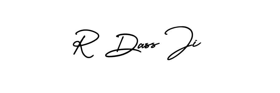Create a beautiful signature design for name R Dass Ji. With this signature (AmerikaSignatureDemo-Regular) fonts, you can make a handwritten signature for free. R Dass Ji signature style 3 images and pictures png