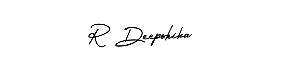 How to make R Deepshika signature? AmerikaSignatureDemo-Regular is a professional autograph style. Create handwritten signature for R Deepshika name. R Deepshika signature style 3 images and pictures png