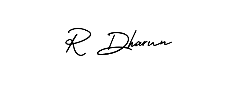 Make a beautiful signature design for name R Dharun. Use this online signature maker to create a handwritten signature for free. R Dharun signature style 3 images and pictures png