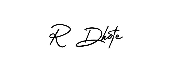 Make a beautiful signature design for name R Dhote. Use this online signature maker to create a handwritten signature for free. R Dhote signature style 3 images and pictures png