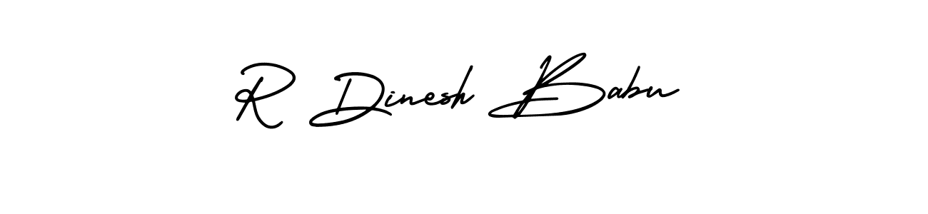 How to make R Dinesh Babu signature? AmerikaSignatureDemo-Regular is a professional autograph style. Create handwritten signature for R Dinesh Babu name. R Dinesh Babu signature style 3 images and pictures png