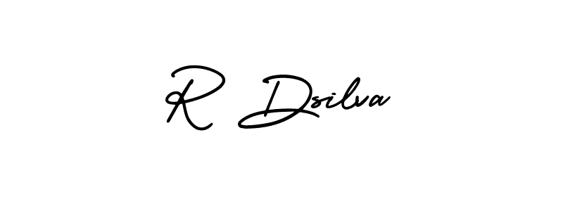 AmerikaSignatureDemo-Regular is a professional signature style that is perfect for those who want to add a touch of class to their signature. It is also a great choice for those who want to make their signature more unique. Get R Dsilva name to fancy signature for free. R Dsilva signature style 3 images and pictures png