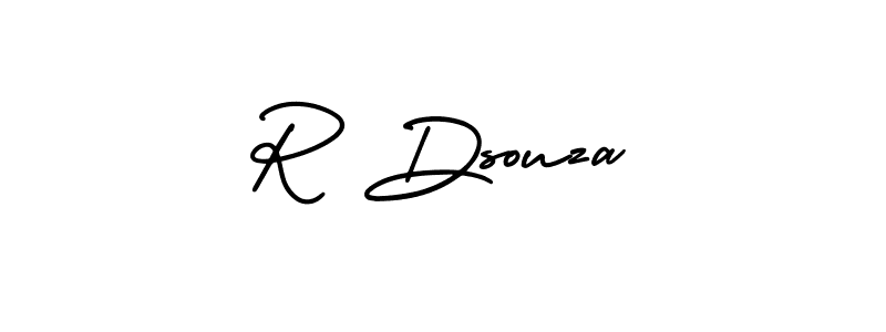AmerikaSignatureDemo-Regular is a professional signature style that is perfect for those who want to add a touch of class to their signature. It is also a great choice for those who want to make their signature more unique. Get R Dsouza name to fancy signature for free. R Dsouza signature style 3 images and pictures png