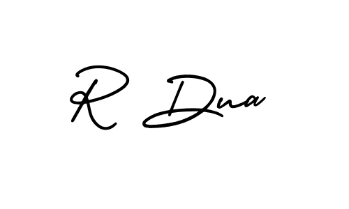 How to make R Dua signature? AmerikaSignatureDemo-Regular is a professional autograph style. Create handwritten signature for R Dua name. R Dua signature style 3 images and pictures png