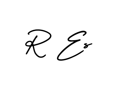 Also we have R Es name is the best signature style. Create professional handwritten signature collection using AmerikaSignatureDemo-Regular autograph style. R Es signature style 3 images and pictures png