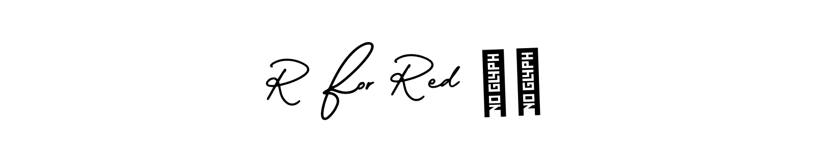 Similarly AmerikaSignatureDemo-Regular is the best handwritten signature design. Signature creator online .You can use it as an online autograph creator for name R For Red ♥️. R For Red ♥️ signature style 3 images and pictures png