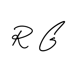 Create a beautiful signature design for name R G. With this signature (AmerikaSignatureDemo-Regular) fonts, you can make a handwritten signature for free. R G signature style 3 images and pictures png