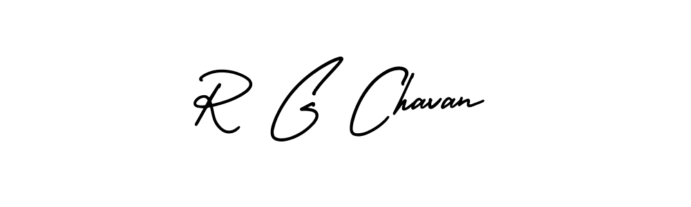 How to make R G Chavan name signature. Use AmerikaSignatureDemo-Regular style for creating short signs online. This is the latest handwritten sign. R G Chavan signature style 3 images and pictures png