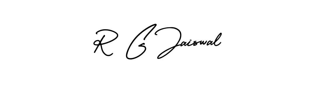 How to make R G Jaiswal signature? AmerikaSignatureDemo-Regular is a professional autograph style. Create handwritten signature for R G Jaiswal name. R G Jaiswal signature style 3 images and pictures png