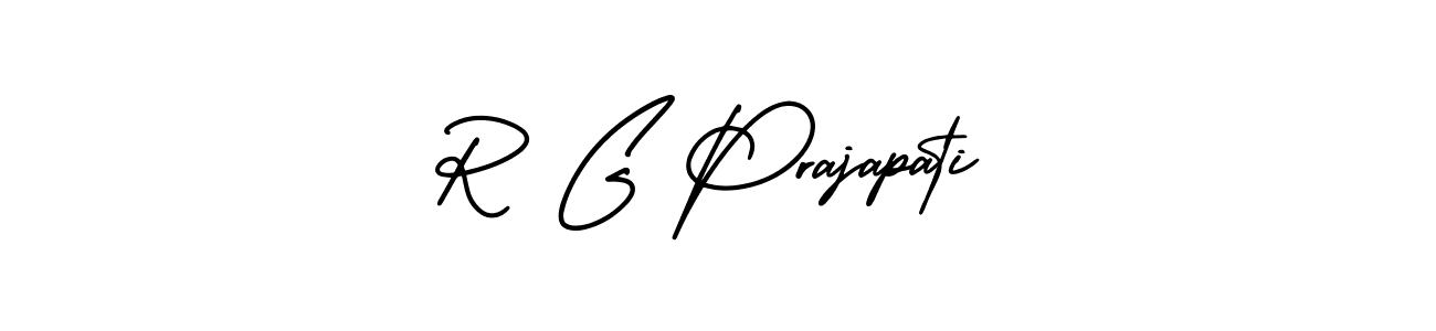 How to make R G Prajapati signature? AmerikaSignatureDemo-Regular is a professional autograph style. Create handwritten signature for R G Prajapati name. R G Prajapati signature style 3 images and pictures png